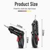 15-Piece Rechargeable Folding Electric Screwdriver Set with Phillips and Slotted Bits