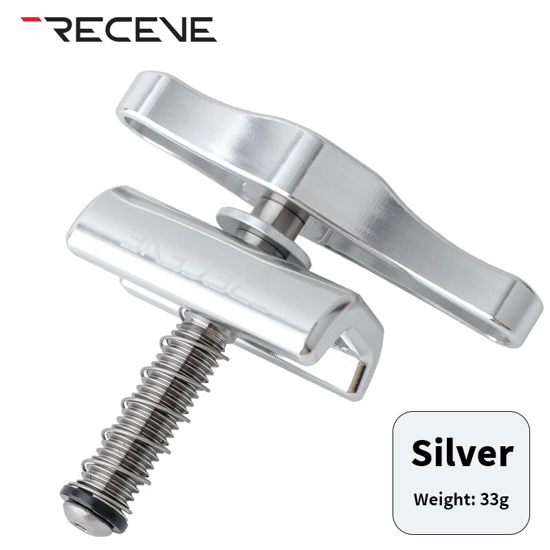 RECEVE Folding Bike C Buckle Knob Hinge Clamp Bicycle Titanium Alloy Handle Hinge Clamp Kit Folding Buckle Fixed For Brompton