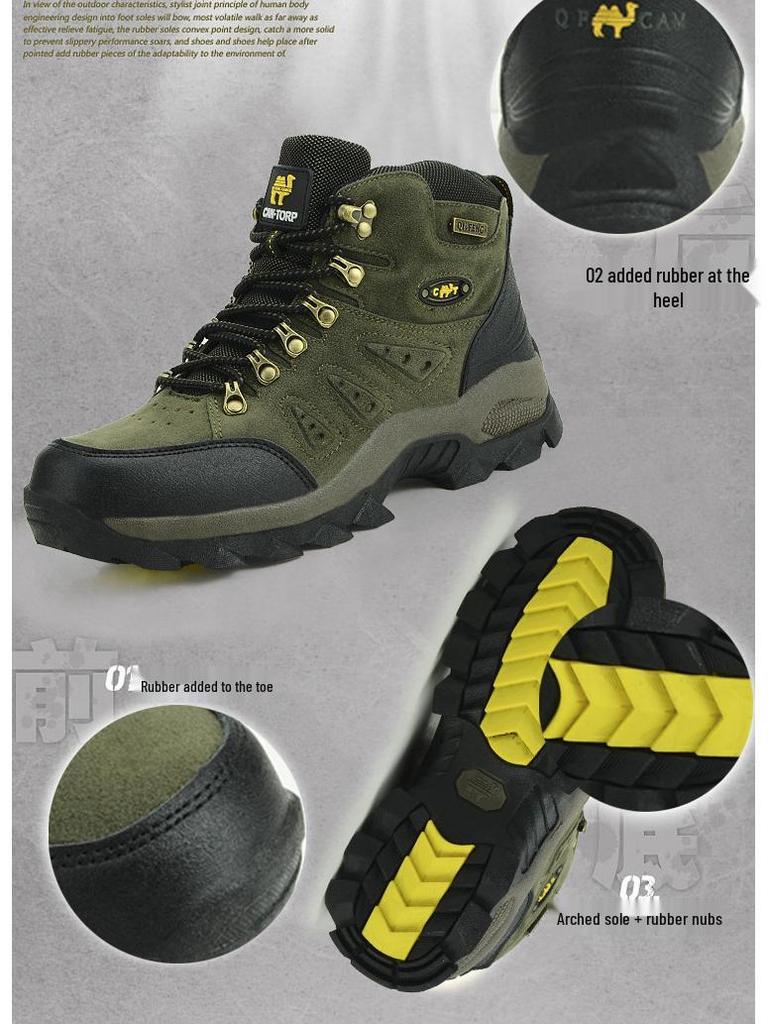 Unisex High-Top Plus Size Hiking & Trekking Shoes – Outdoor & Sports Cotton Footwear