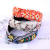 New Retro Knotted Headband For Women Hair Accessories Girls Flower Embroidery Elastic Hairbands Hair Hoops Band Headwear Bezel