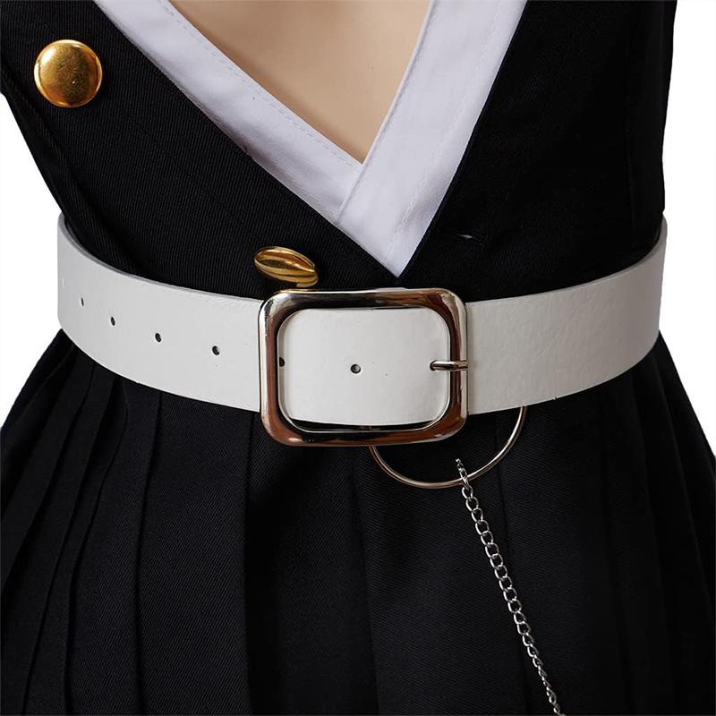 Female Anime Character Cosplay Costume, Anime Party Cosplay Full Set of Performance Costumes, Halloween Black Uniform Dress, Fishing Net Socks
