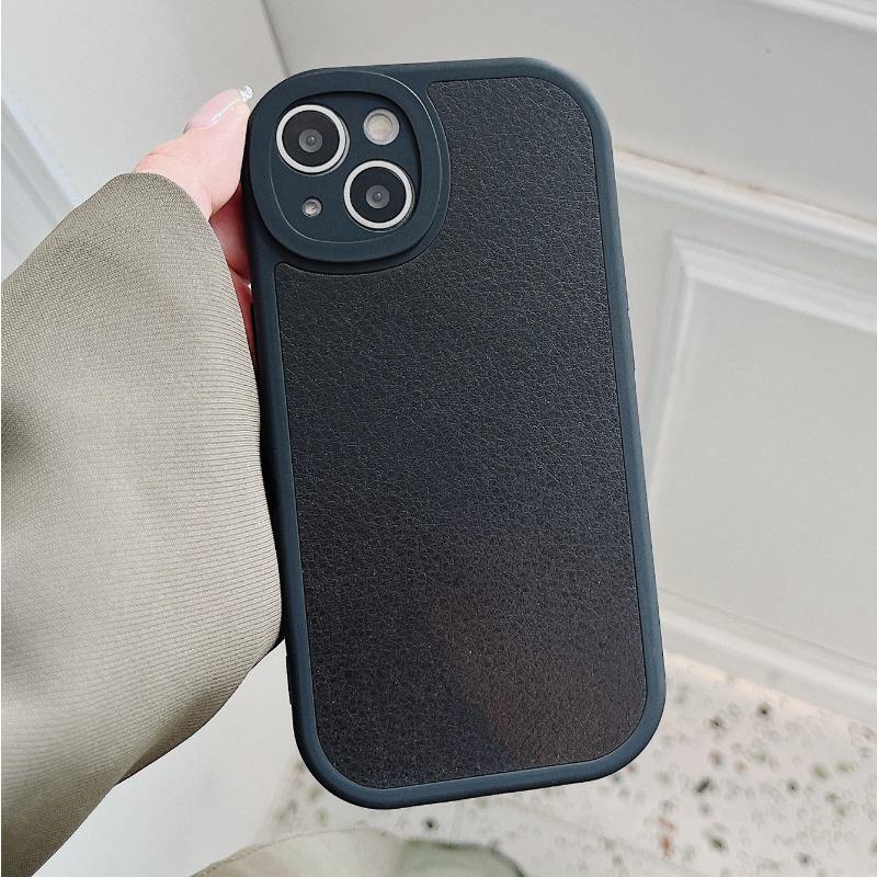 Big Eye Patch Leather Mobile Phone Case Suitable for Apple 16 Promaxiphone13/15/14 Soft Imitation Leather
