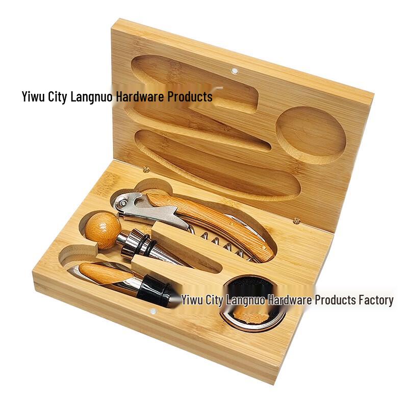 

Bamboo Wood Wine Tool Gift Set
