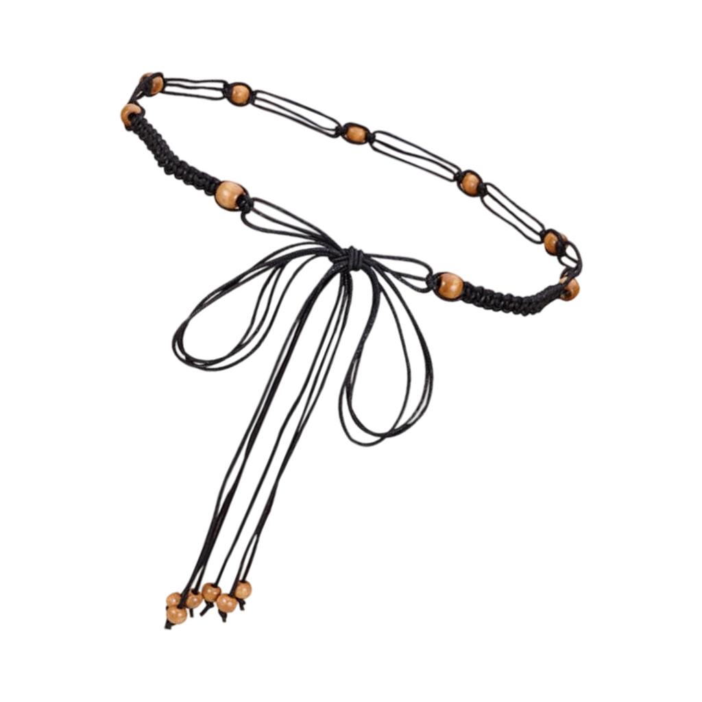 Böhmische geflochtene Taillenkette für Damen Herren Weicher Nylon Körperschmuck Perfekt für Festivals Strandoutfits
