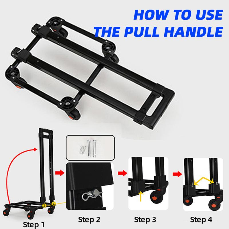 Large-capacity Detachable Trolley Case, Packing Equipment, Folding Luggage Bag, Travel Bag, Lightweight Wheel Bag, Cross-border Large Backpack