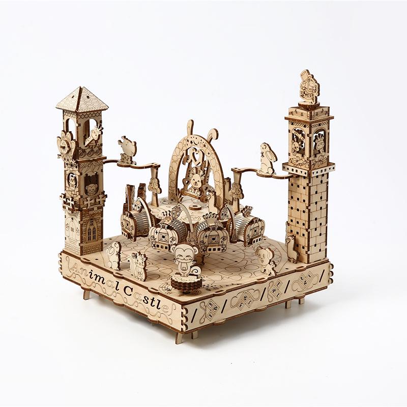 

3D Wooden Animal Party Puzzle Toy & Desktop Decoration for Kids