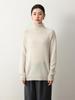Elegant High Neck Yak Wool Sweater - Autumn/Winter 2026: Women's Loose, Slimming, Solid Color Base Layer