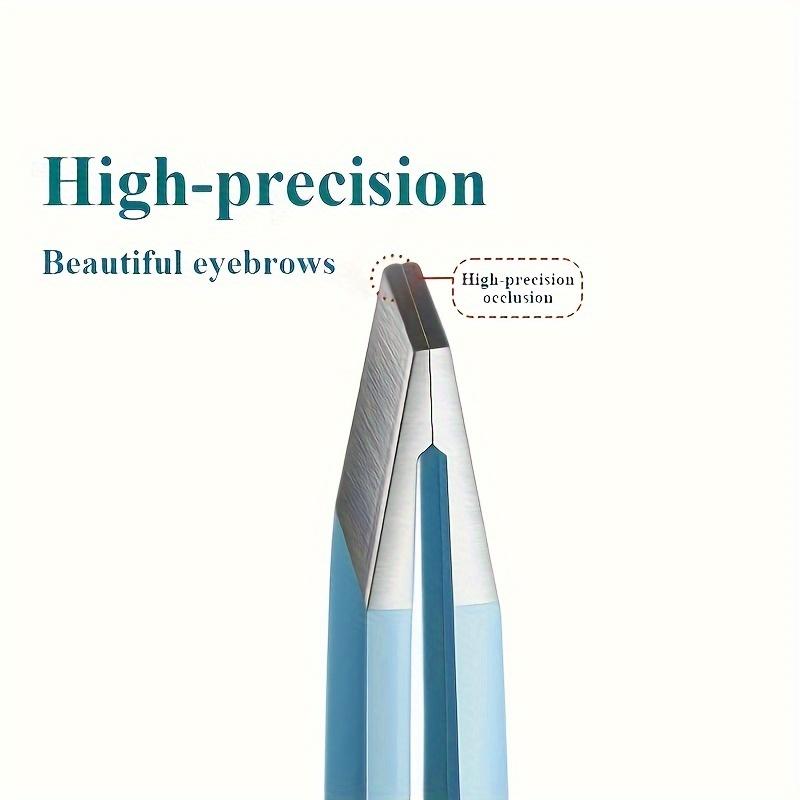 4pcs High-Quality Eyebrow Tweezer Colorful Hair Beauty Fine Hairs Puller Stainless Steel Slanted Brow Clips Removal Makeup Tools