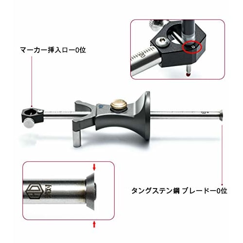 CarAngels New Woodworking Marking Gauge for Arcs, Straight Lines, Curves, and Verandas, Carpentry Measuring and Marking Tool