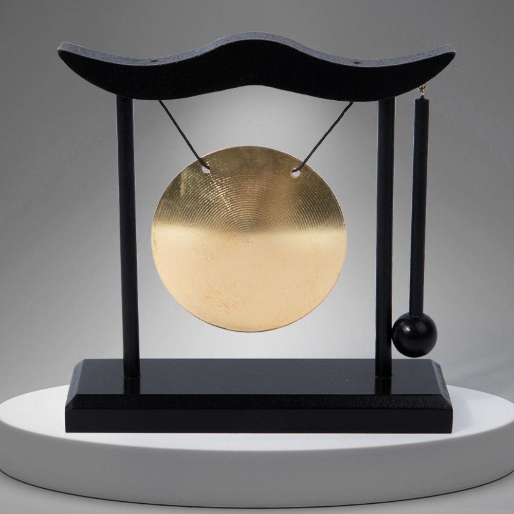 Relaxation Copper Bell Fortune Feng Shui Metal Cymbals Zen Art Crafts Desktop Gong  House Warming