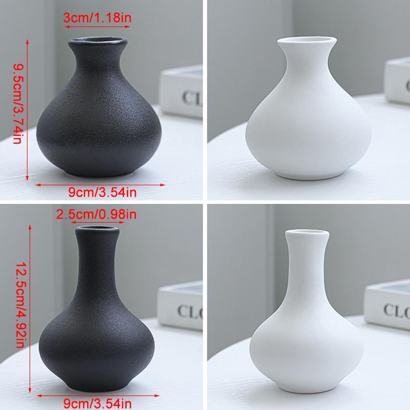 5-Piece Set Of Simple Ceramic Vases, Fresh Small Vases, Desktop Decorations, Simple Porch, Tv Cabinet, Home Crafts