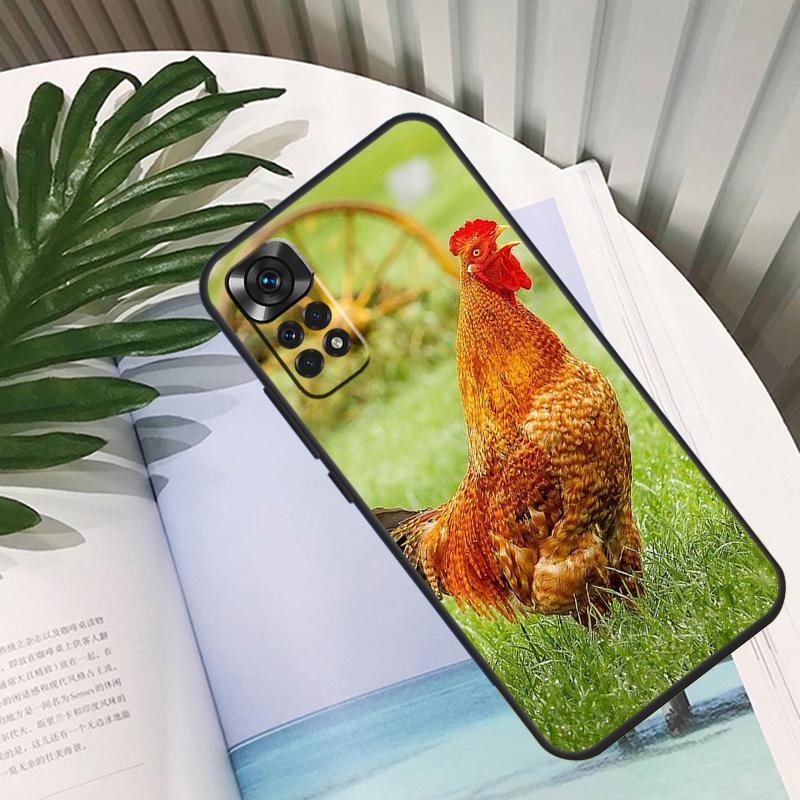 Cock Rooster Chicken Funda For Xiaomi Redmi Note 13 10 11 12 14 15 Pro Plus Case For Redmi 15C 12C 13C 14C 10C 15