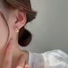 Gold Plating Beanie Stud Earrings Female Wedding Party Jewelry Accessories For Women Gifts