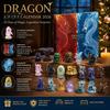 Christmas Party Favors Flat Acrylic Calendar 24 Dragon Advent for Children Days 2D Ornaments Interactive