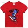 2026summer Children Printed Captain America Pattern, Boys Short Sleeved Sports Casual, Unisex T-shirt