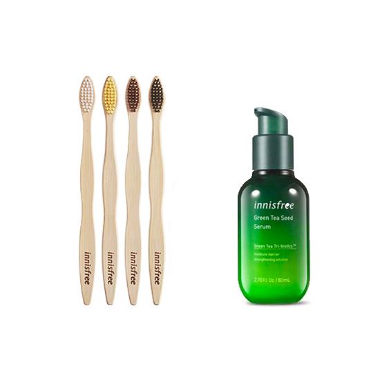 

Innisfree Green Tea Seed Serum 80 мл + набор бамбуковых зубных щеток