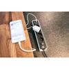Brennenstuhl multiprise ecolor blanche, 4 prises + 2 prises usb, avec 1,5m de câble