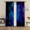 2PC Galaxy Starry Night Curtains - Cosmic Nebula Print Window Drapes for Boys Bedroom Gaming Room Decor