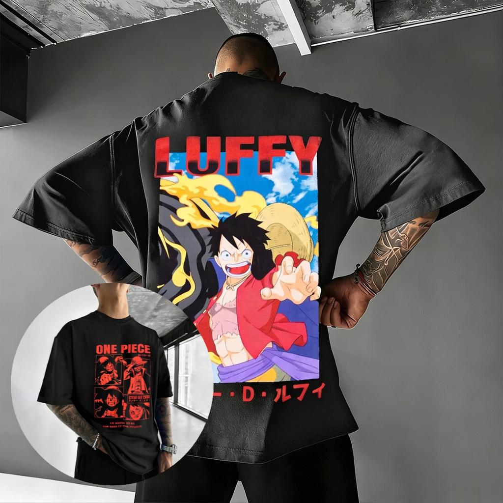 One Piece Luffy Anime Graphic T Shirt Men Women Oversized Vintage Short Sleeve Tee Tops Summer Y2k Streetwear Casual 2026 New