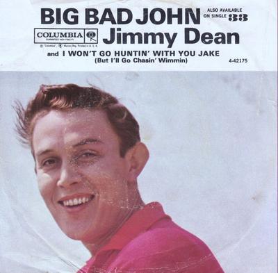 7inch Record JIMMY DEAN - Big Bad John 442175 Columbia 1961 US Pop Used