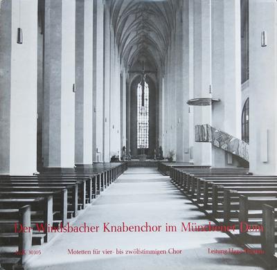 LP Record WINDSBACHER KNABENCHOR , HANS THAMM - Der Windsbacher Knabenchor Im Munch AGK30105 AGK Germany Classical Used