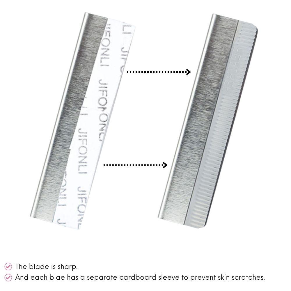 Stainless Steel Eyebrow Blade Knife Eyebrow Trimmer Blade 100pcs Eyebrows Razor