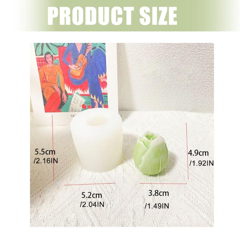 Tulips Candle Making Mould With Food Grade Silicone for Handmade Candle and Decorative Projects
