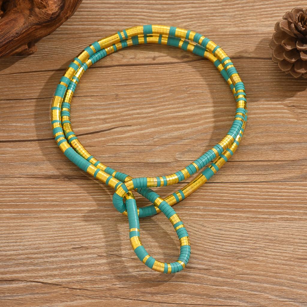 Punk hip-hop metal wind snake bone can be wrapped around the collar at will, and the personality is exaggerated and trendy.