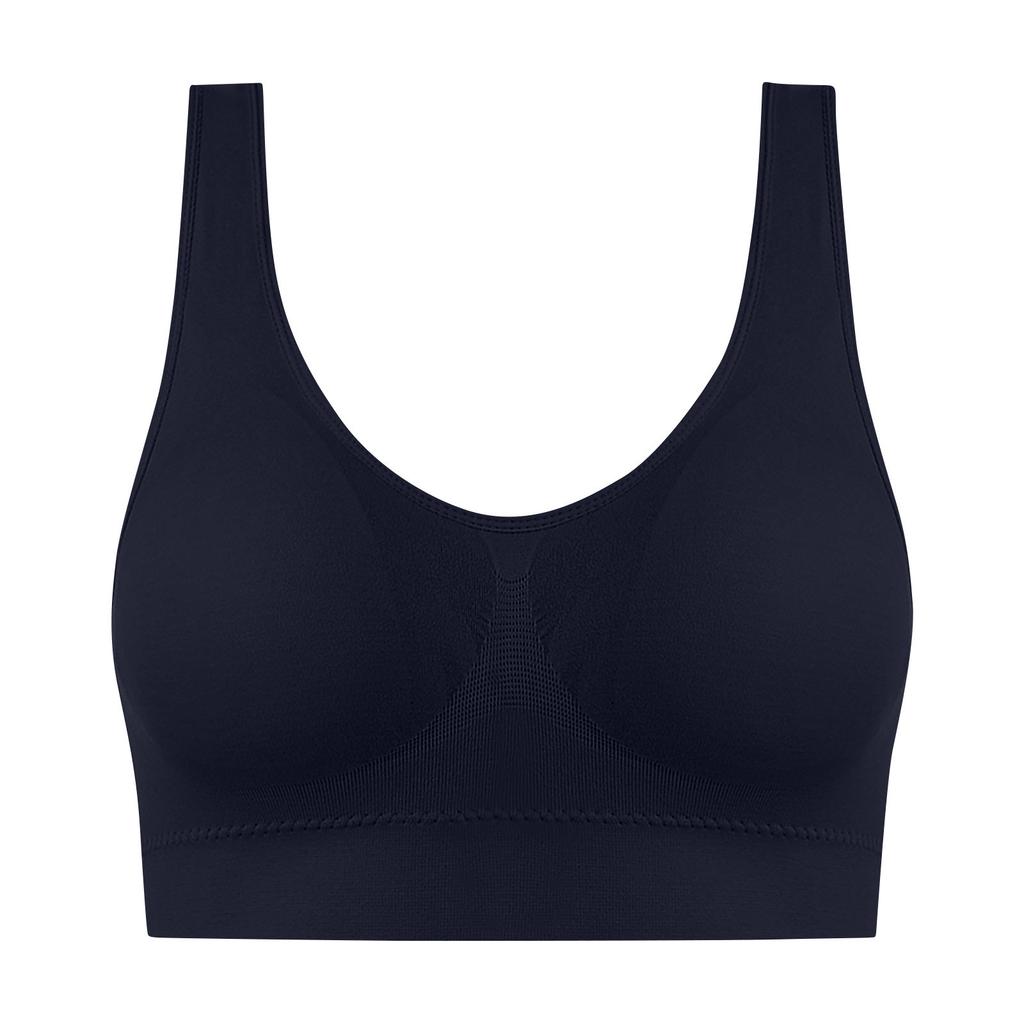 Plus Size One-Piece Seamless Sports Bra, Wireless Removable Pads Thin Running Yoga Athletic Underwear for Women