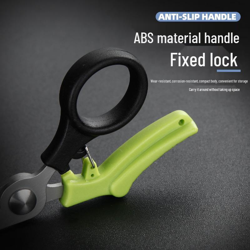 Portable Stainless Steel Multi-Functional Fishing Pliers with Scissors, Hook Remover, and Line Cutter