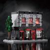 Non-Toxic 2368Pcs Vintage Pub Building Blocks Creative Scarlet Tavern Model Bricks Desktop Decoration Diy Toys For Kids Holiday Gifts