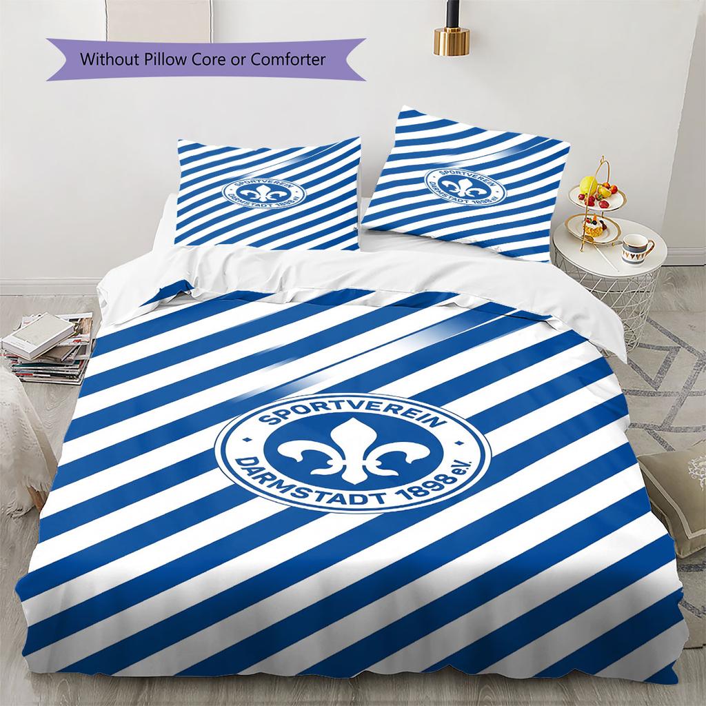 Darmstadt Spirit Bedding Quilt Set Quilt Cover Pillowcase Home Decoration Birthday Gift (1 * Duvet Cover + 2 * Pillowcase, Without Core)