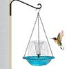 Solar Bird Bath Fountains Solar Powered Hummingbird Bath Bowl Bird Bath Bowl Bird Feeder Garden Hanging Birdbath for Bird Bath