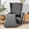 Ohrensessel Überwürfe 2 Stück / Set Dehnbares Lycra Ohrensessel Esszimmerstuhl Abdeckungen Sofa Möbel Überwurf Einfarbige Möbel Schutzhülle