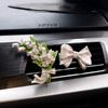 Air Outlet Flower Aromatherapy Car Decoration Gardenia Tulip Rose Peach Blossom Car Perfume Fragrant Stone Pendant