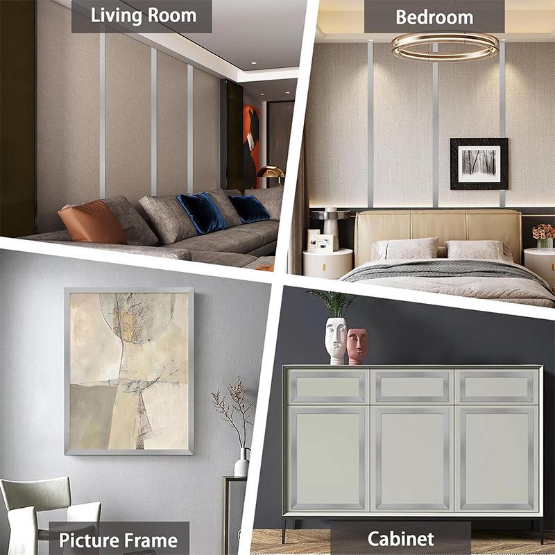 Black Titanium Alloy Self-Adhesive Decorative Ceiling & Wall Edging Strip