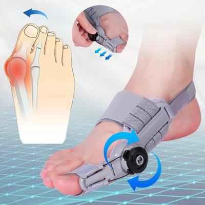 Unisex Halluks Valgus Düzeltici Ayak Halluks Valgus Destekleri Döndürülebilir Parmak Ayırıcı Düzeltici Ayarlanabilir Pedikür Ayak Parmağı Düzeltici