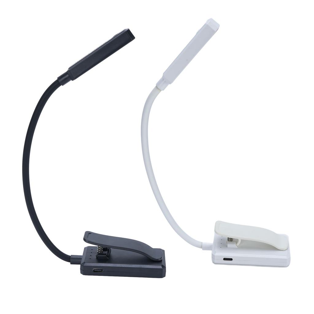 Clip On Reading Light USB Rechargeable Book Light Miniature Long Battery Life Clip On Lamp for Work