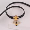 Unique Black Chocker Necklace Premium Short Chain For Women With Rhinestone Embellishments