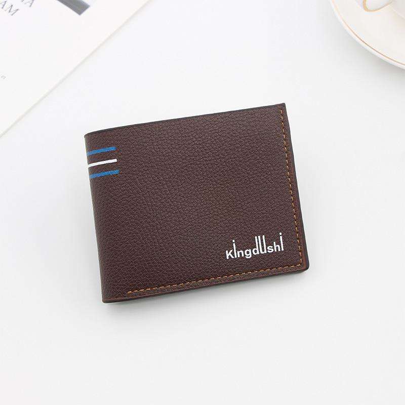 Men's Slim PU Leather Wallet with Coin Purse - Large Capacity Fashion Design