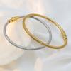 Niche Light Luxury Hand Jewelry Fashion Simple Titanium Steel 18K Gold Elastic Snake Bone Chain Bracelet Women