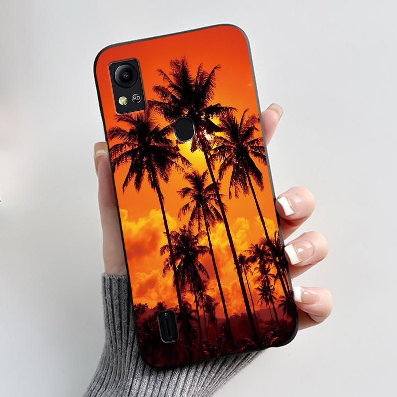 For Cricket Icon 5 Case AT&T Motivate 4 (SL112A/SL112C) Back Cover Luxury Cute Love Rabbit Funny Black Soft Silicone Phone Case