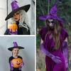 Vampires Halloween Hat Set Stage Performances Hat Multifunctional Witch Hat for Theme Parties and Stage Performances
