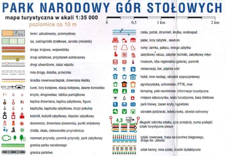 Park Narodowy Gór Stołowych 1:35 000. Laminowana Mapa Kieszonkowa. Compass