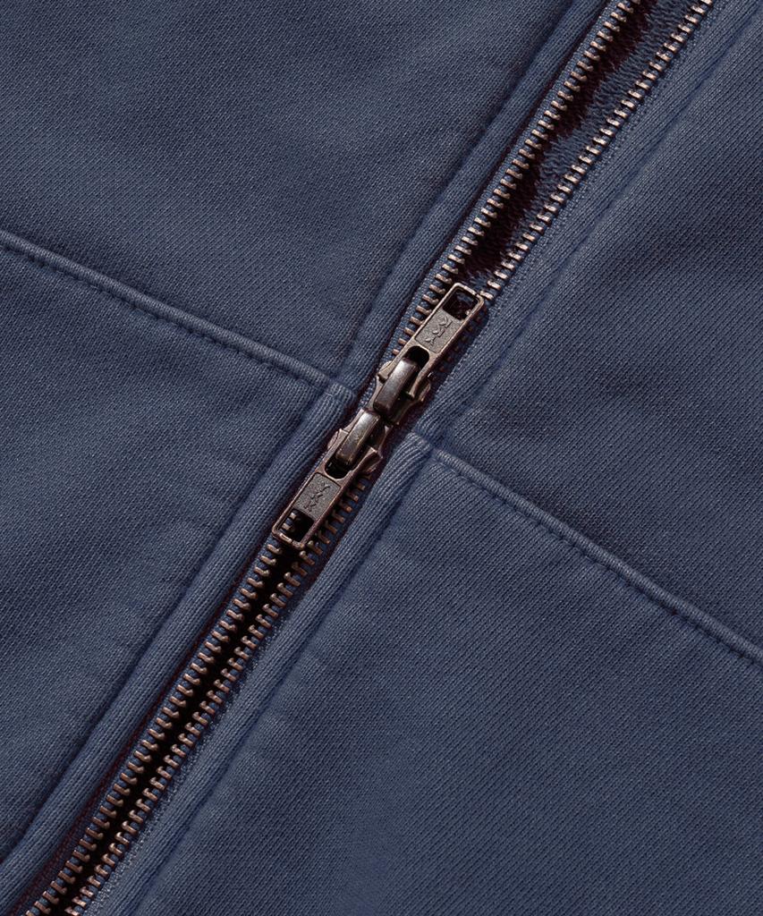Fp142 Meteor Deer Pigment Zip-Up Navy Sjhd1449