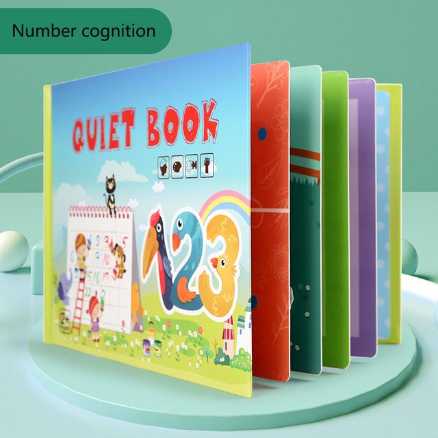 Montessori Toddler Busy Book Learning Activity Quiet Book for Early Education 2-4 Years