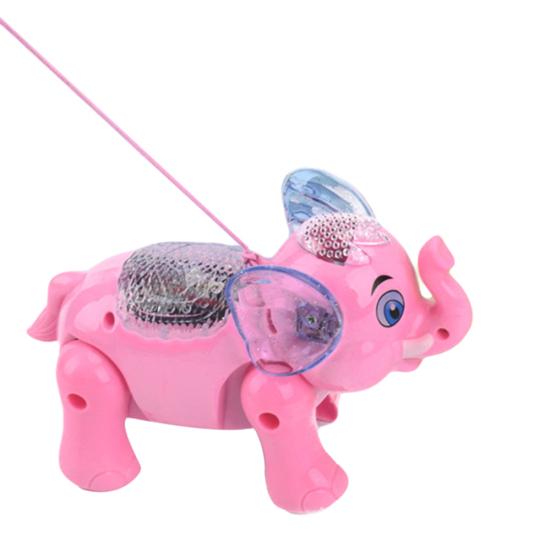 

Забавный музыкальный светящийся ходячий слон животное с поводком детская игрушка рождественский подарок Elephant