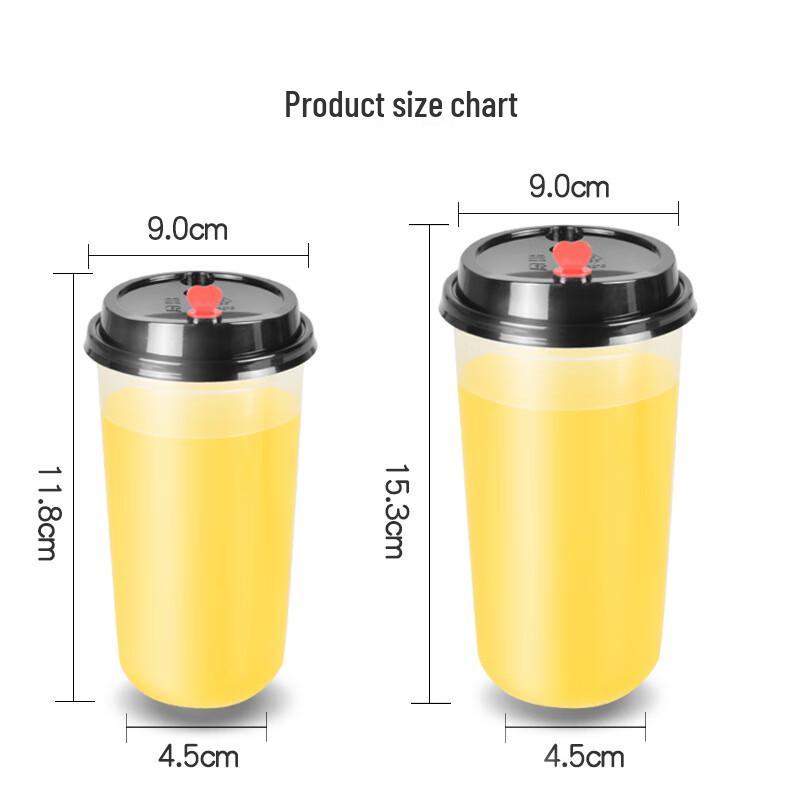 Meiliya 90mm Disposable Thickened Clear Plastic Cups