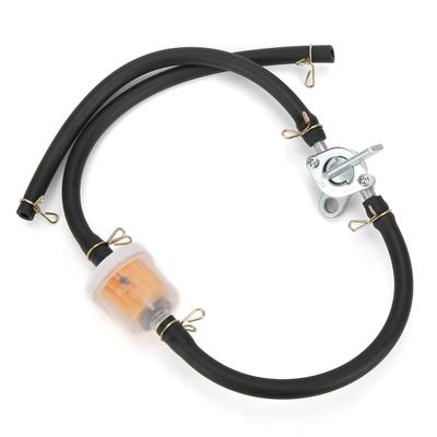Fuel Cock Filter Fuel Tank Tap Filter, 6mm Inline Fuel Tank Petcock Pipe, Universal