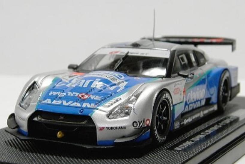 Ebro Wood One Advan Clarion Super GT500 2008 Finished Product 1/43 GT-R #24 Silver/Blue